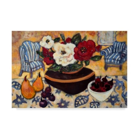 Lorraine Platt 'Cherries And Pears' Canvas Art,16x24